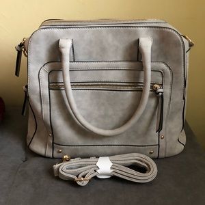 Gray Oversized Handbag
